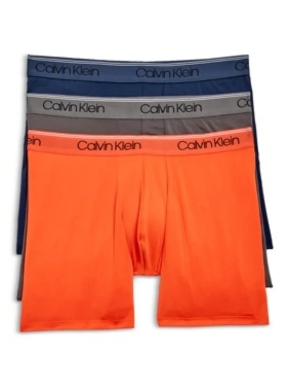 Calvin Klein Microfiber Stretch Wicking Boxer Briefs, Pack of 3